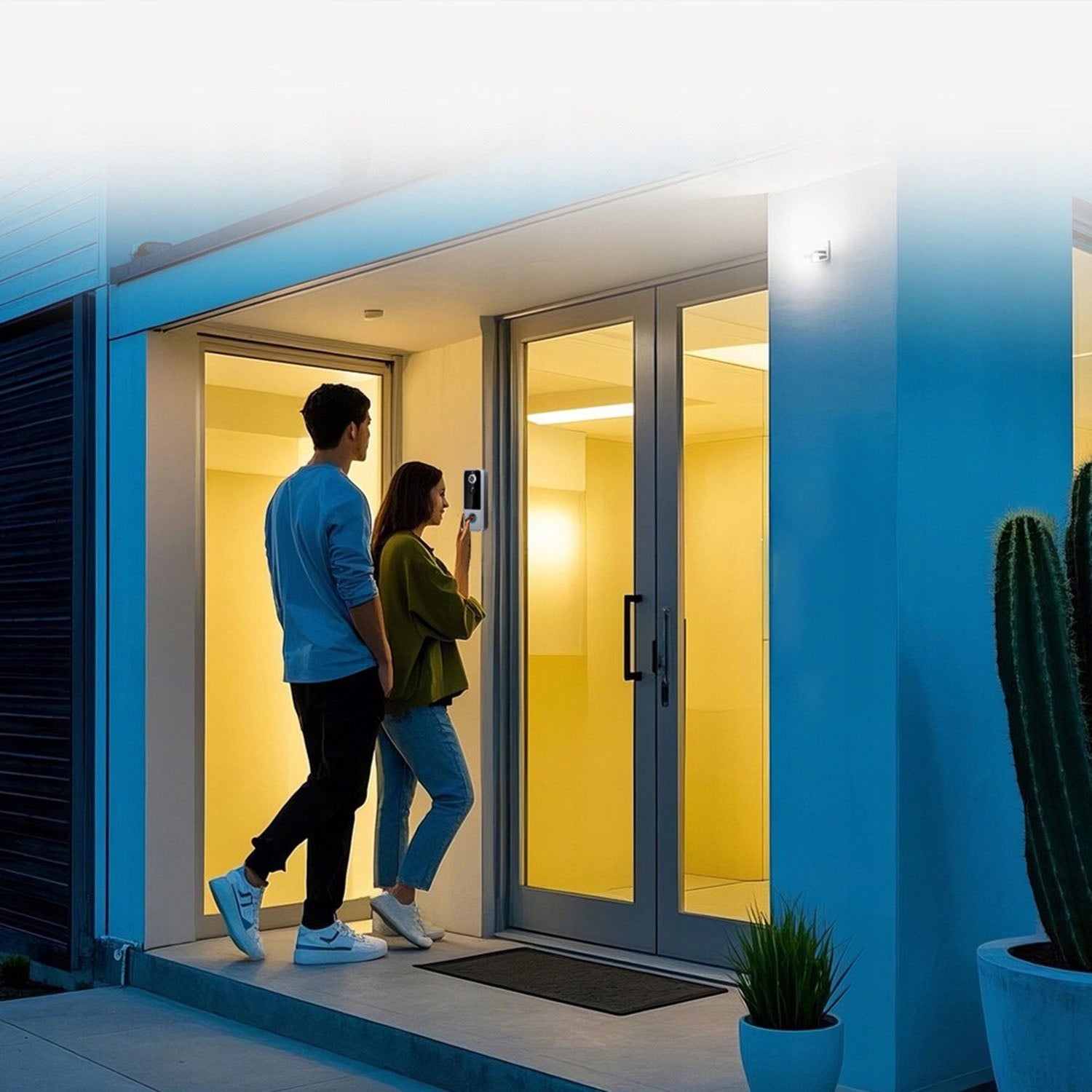 DURŲ SKAMBUTIS SU KAMERA WIFI SMART NUOTOLINIO STEBĖJIMO IP65