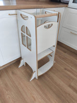 „Tower Step - Virtuvės pagalbininkas Montessori | Reguliuojamas virtuvės pagalbininkas“