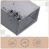 10x Sulankstoma dėžutė batams, organizatorius, plastikinis konteineris su atvartu spintai