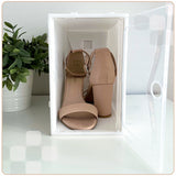 10x Sulankstoma dėžutė batams, organizatorius, plastikinis konteineris su atvartu spintai