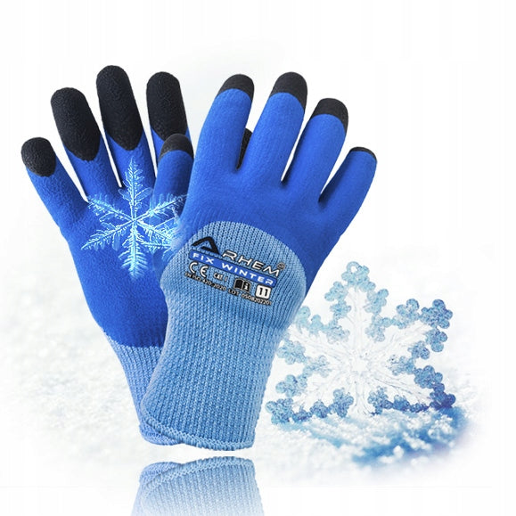 12 POR Darbo Apsauginės Darbinės Pirštinės Žieminės Šiltintos Storio Arhem Winter 9