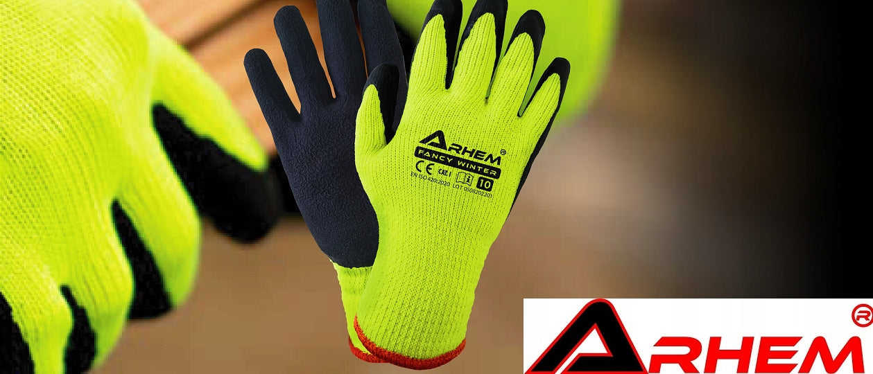 12 POR Šildomos Darbinės Pirštinės Apsauginės BHP Žieminės Arhem Fancy Winter 10