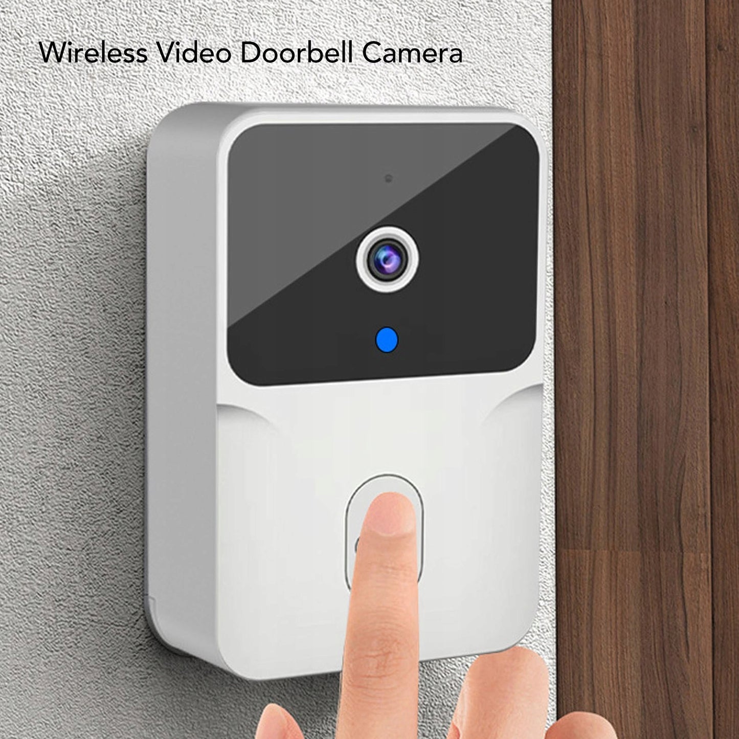 Belaidė HD Doorbell kamera su naktiniu matymu ir 2 krypčių garsu ZG