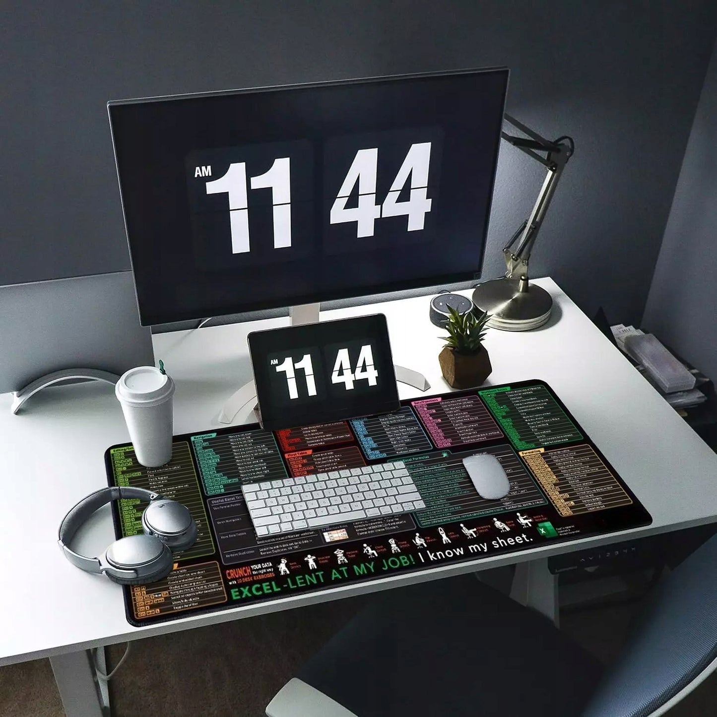 STALINIS PAGRINDAS SU TRUMPINTAIS PAVADINIMAIS IŠ "EXCEL" – KOMPIUTERIS, BIURAS, NAMAI 40X90CM