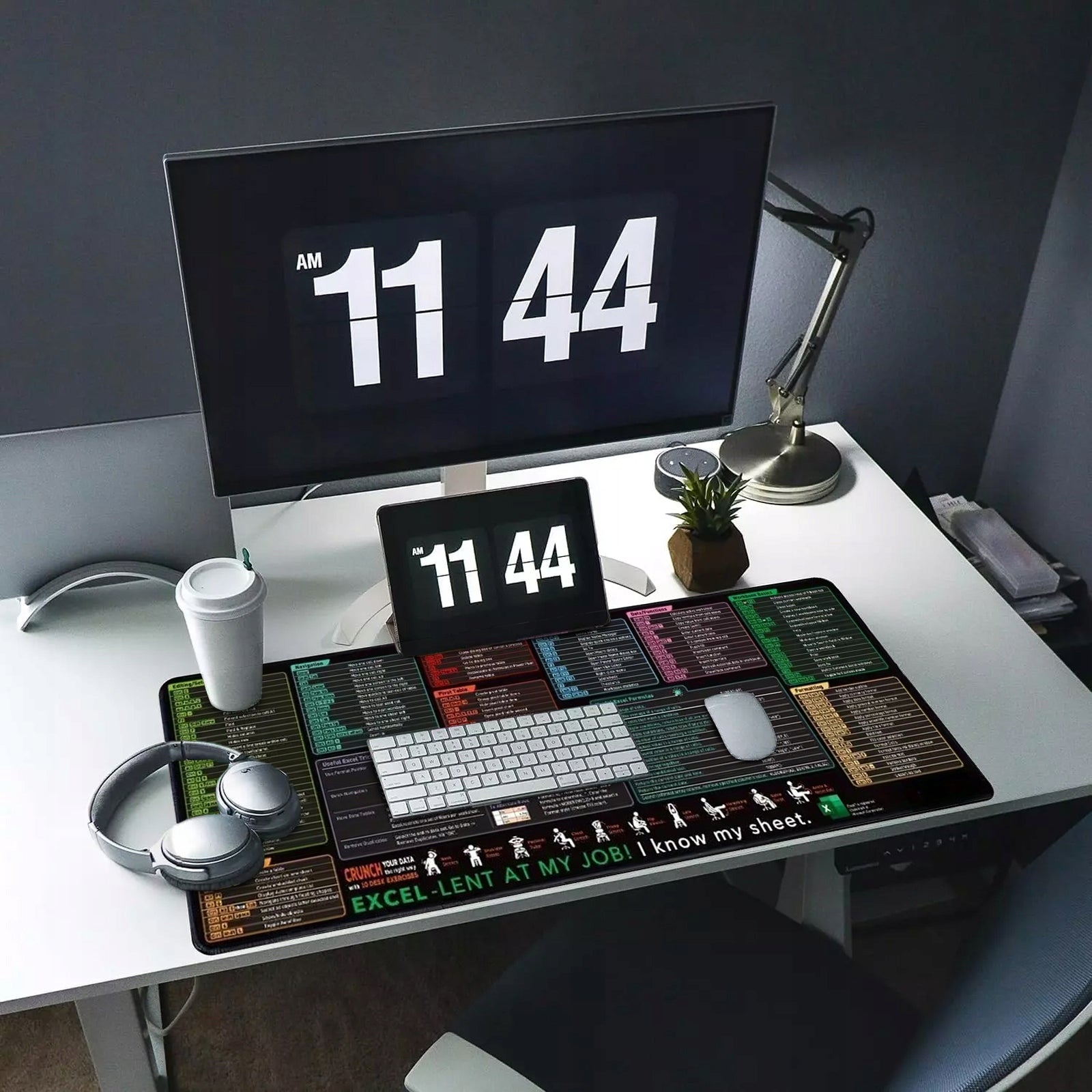 STALINIS PAGRINDAS SU TRUMPINTAIS PAVADINIMAIS IŠ "EXCEL" – KOMPIUTERIS, BIURAS, NAMAI 40X90CM