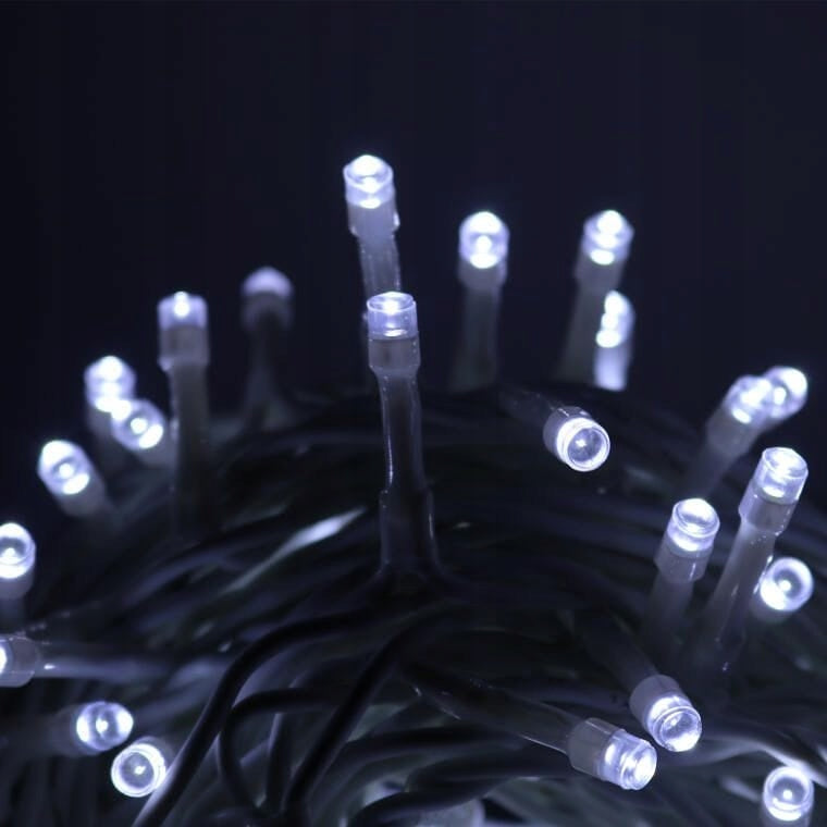 200 LED Šalta Balta Vidinės Kalėdinės Šventinės Lemputės Dekoracijos