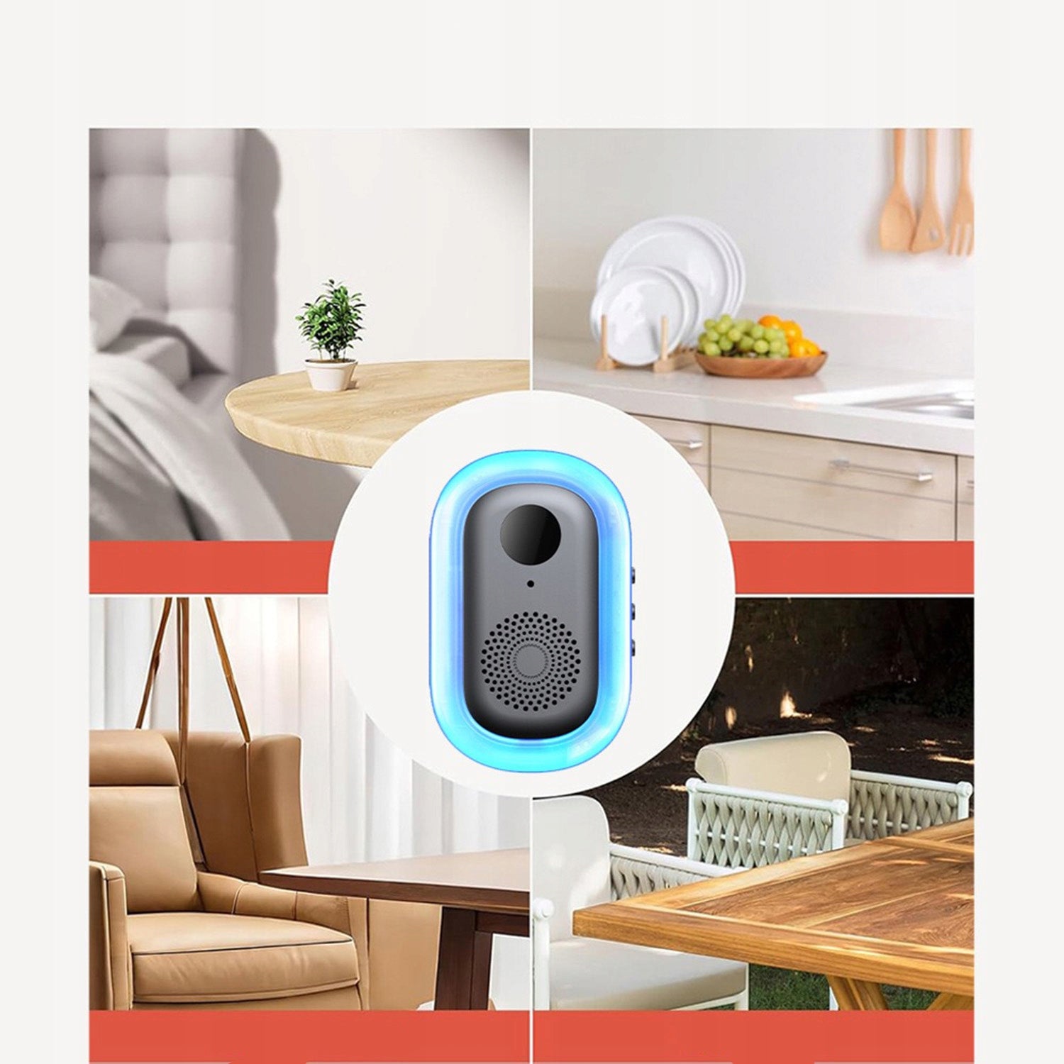 DURŲ SKAMBUTIS SU KAMERA WIFI SMART NUOTOLINIO STEBĖJIMO IP65