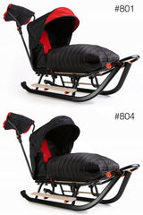 Vaikiškos rogės FULL, Šilta miegmaišio! stumdukas, atlošas, kojų atramos, ratukai + mova