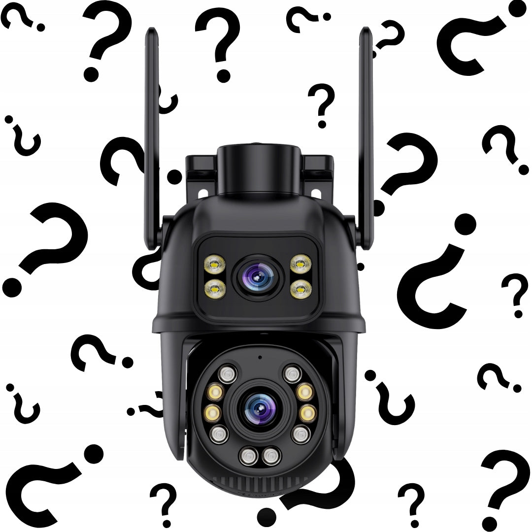 DVIGUBULĖ WIFI IP UHD AUDIO LAUKO KAMERA 6MPX 6MP 4K DETEKCIJA