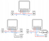 2x WiFi ŠVIESOS RELĖS JUNGIKLIS MINI SMART TUYA ATSARGINIS MODULE