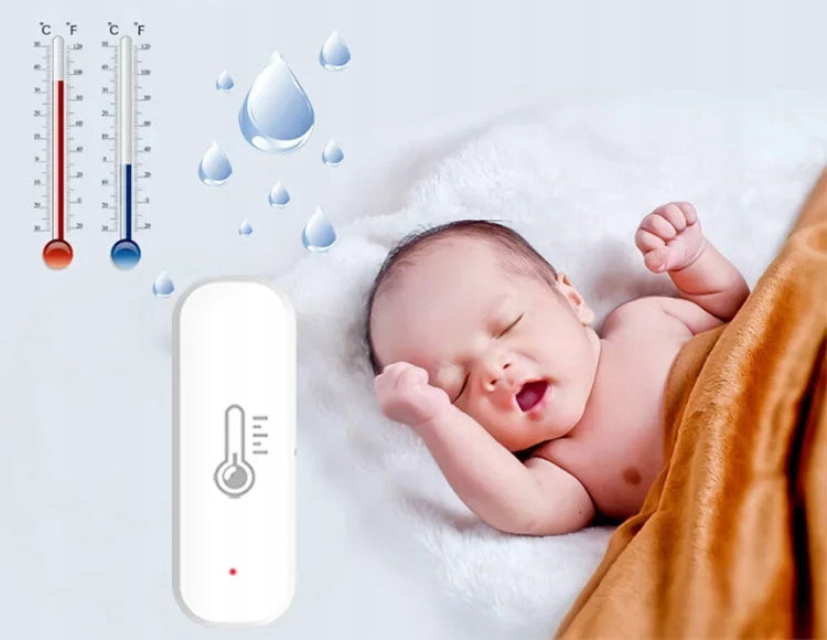 2x TERMO˛HYGROMETRAS MONITOR DRėGMėS TEMPERATŪROS JUTIKLIS TUYA SMART WIFI