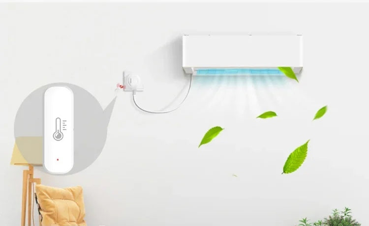 2x TERMO˛HYGROMETRAS MONITOR DRėGMėS TEMPERATŪROS JUTIKLIS TUYA SMART WIFI