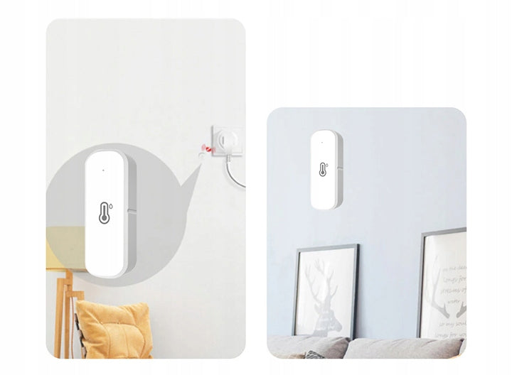 2x TERMO˛HYGROMETRAS MONITOR DRėGMėS TEMPERATŪROS JUTIKLIS TUYA SMART WIFI