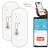 2x TERMO˛HYGROMETRAS MONITOR DRėGMėS TEMPERATŪROS JUTIKLIS TUYA SMART WIFI