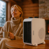 2x Termoventiliatorius elektrinis šildytuvas 2000W pastatomas ant grindų + MINI