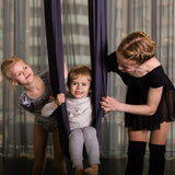 VAIKŲ SŪPUOKLYS HAMAKAS AUDINYS BAMBINO AKROBATINĖ JOGA 280x150CM