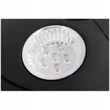 LED lempa sodiniam skėčiui su dvipusiu šviesos šaltiniu, maitinama baterijomis