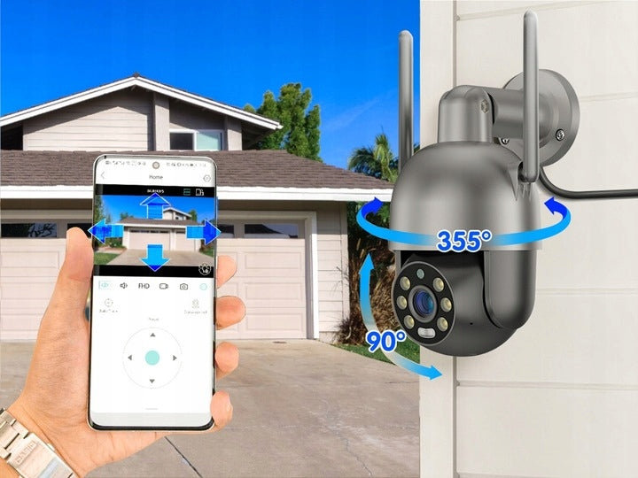 Lauko "WiFi" IP kamera 8MPx 4K SIGNALIZACIJA