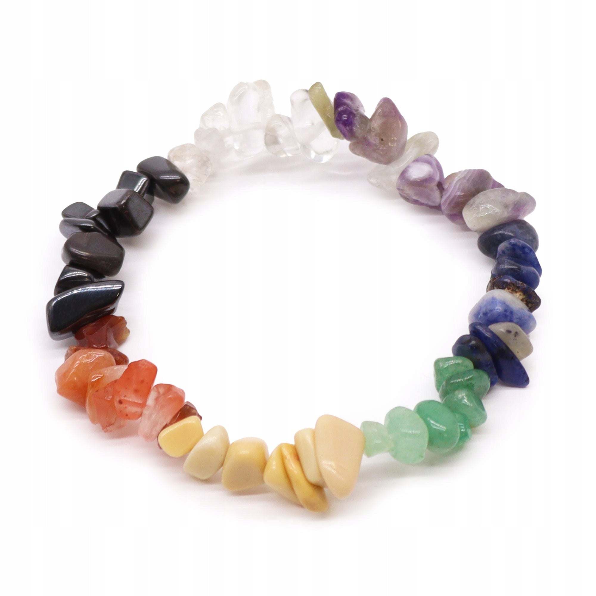 Namų ritualų rinkinys su Palo Santo ir balta šalavija, smilkalai, 7 čakrų apyrankė