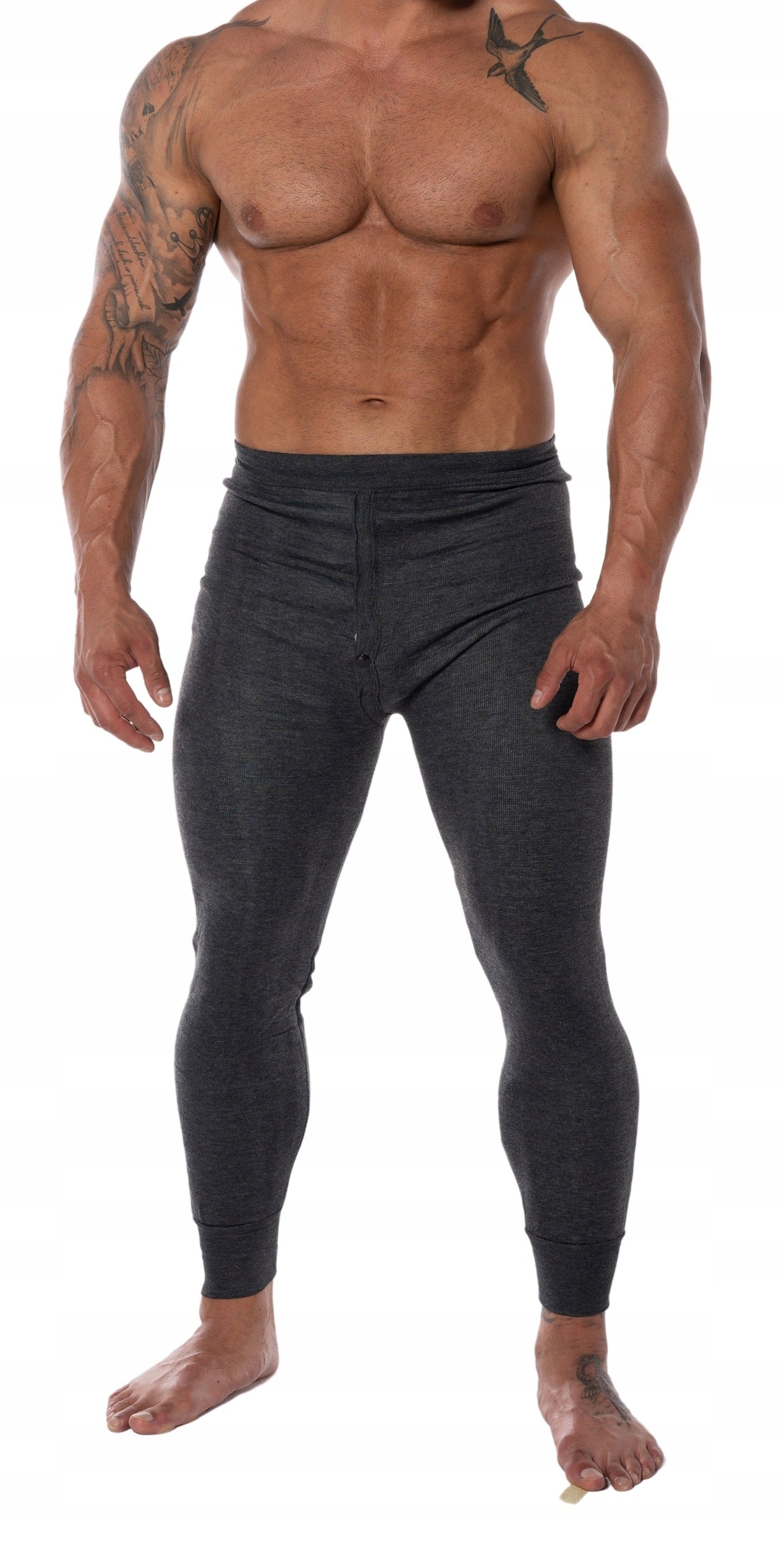 3x Šildomos medvilninės kelnės vyriškos termo apatinės kelnės šiltos L