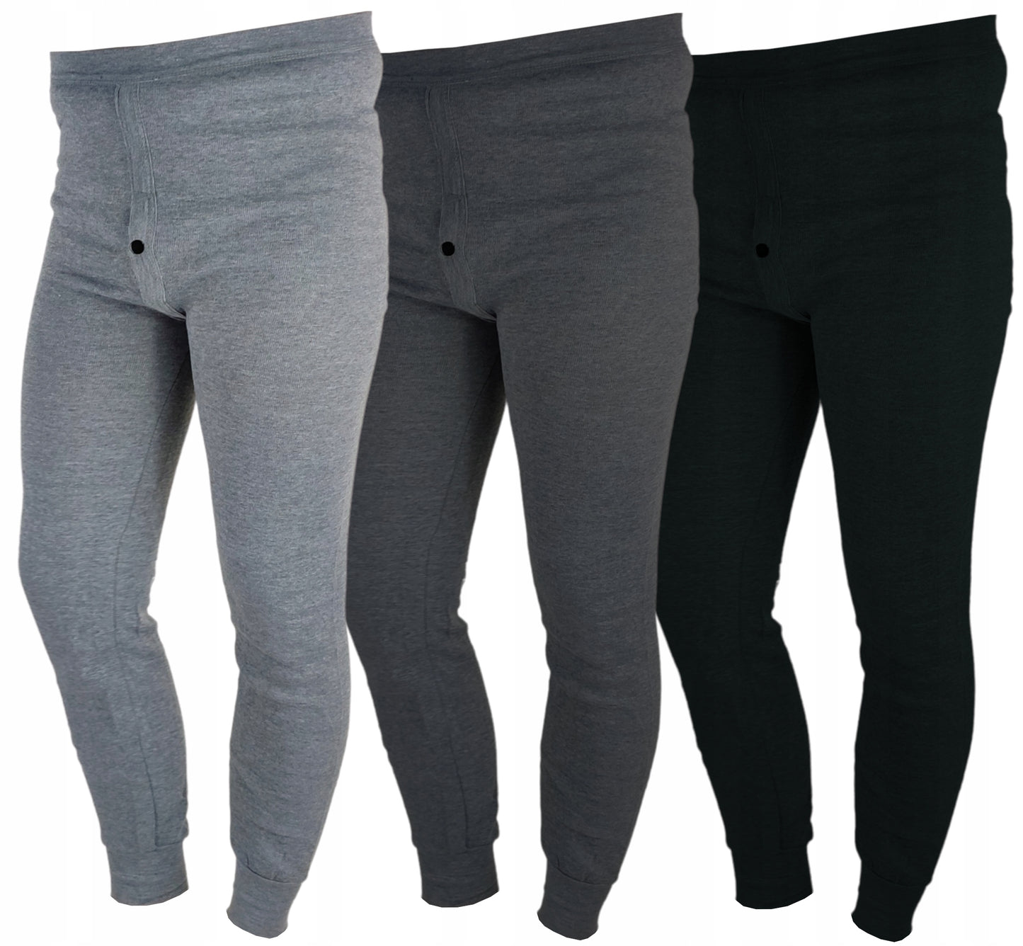 3x Šildomos medvilninės kelnės vyriškos termo apatinės kelnės šiltos L