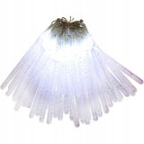 40 BALTŲ KALĖDINIŲ GIRliandų VARVEKLIAI šventinės dekoratyvinės lemputės Goliat