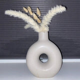 Džiovinta PAMPASŲ žolė dekoratyvinis puokštė vazoje 125 šakelės sausos žolės