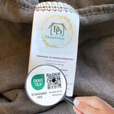 4 VNT. VELIŪRINĖ KĖDĖS DĖKLŲ KOMPLEKTAS UNIVERSALUS KĖDĖMS OEKO TEX RUDOS SPALVOS