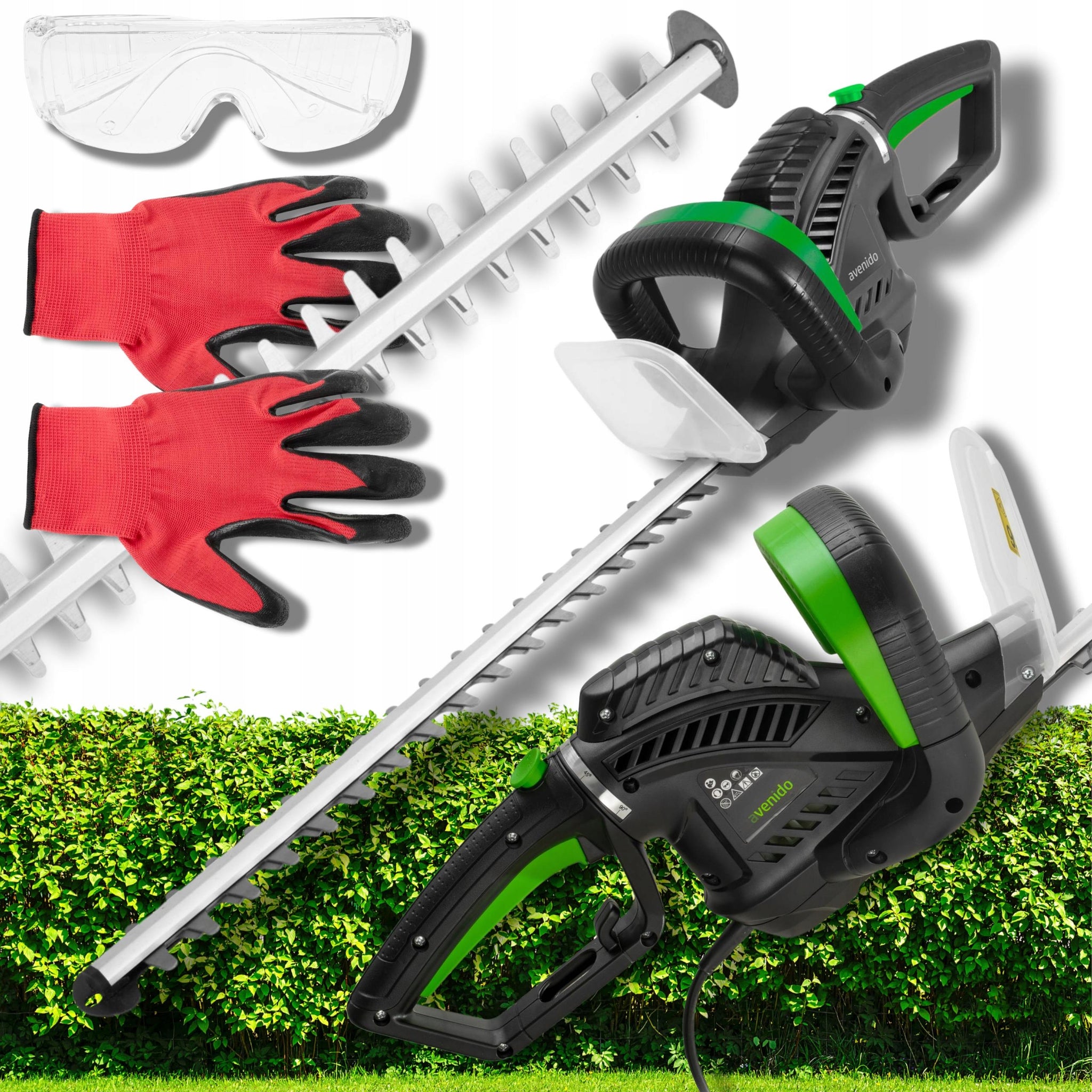 Elektrinės gyvatvorių žirklės 61 cm krūmų genėjimui AVENIDO