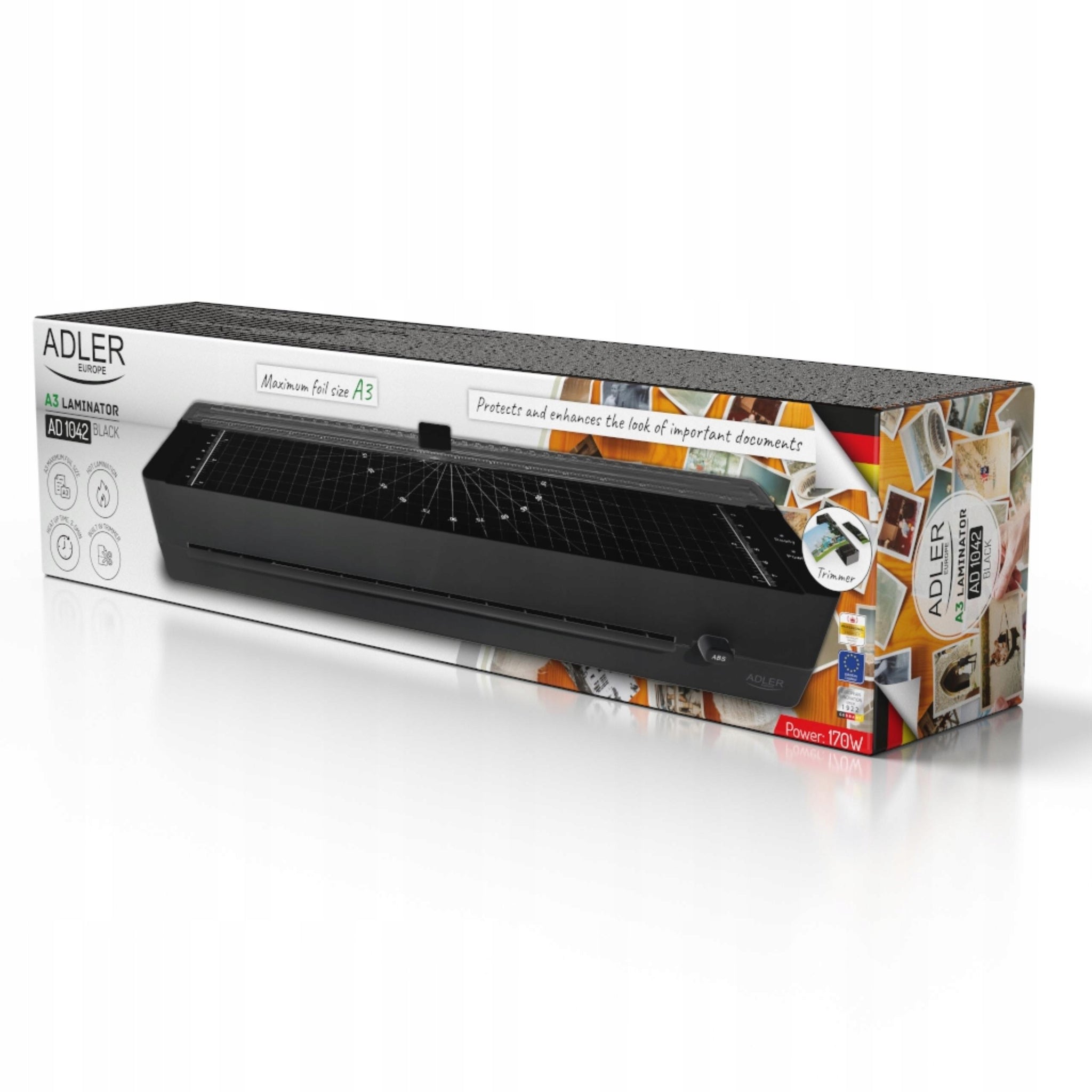 LAMINATORIUS A3 A4 80-125 mikr. 320mm 5x Folijos nemokamai Greitas Trimeris