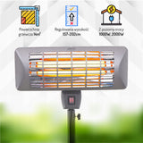 Stojantis šildytuvas IP24 terasai, pavėsinei, balkonui Camry CR 7737 202cm 2000W