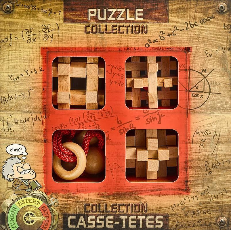 4x 4 MEDINĖS GALVOSŪKIO EXTREME Dėlionės Rinkinys TRUMPAS MEDINIS 3D EXTREME Puzzles