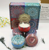 4x Sojų dekoratyvinė žvakė dovana mamai, močiutei, moteriai, Valentino dienai Scented Candle