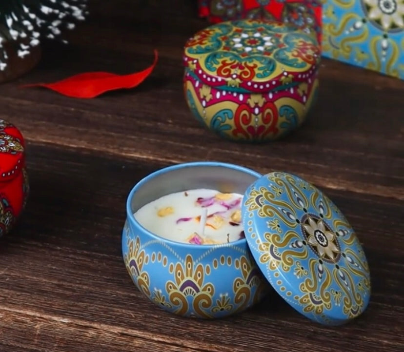 4x Sojų dekoratyvinė žvakė dovana mamai, močiutei, moteriai, Valentino dienai Scented Candle