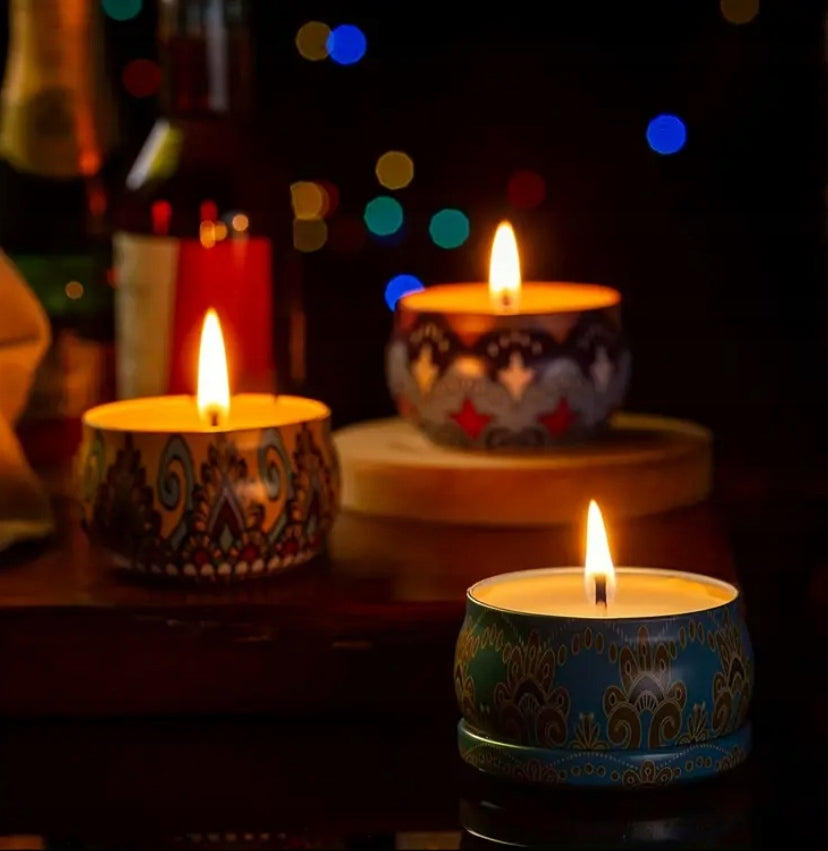 4x Sojų dekoratyvinė žvakė dovana mamai, močiutei, moteriai, Valentino dienai Scented Candle