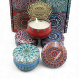 4x Sojų dekoratyvinė žvakė dovana mamai, močiutei, moteriai, Valentino dienai Scented Candle