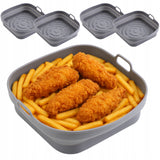 4 x silikoninis įdėklas oro keptuvei, daugkartinė kepimo forma