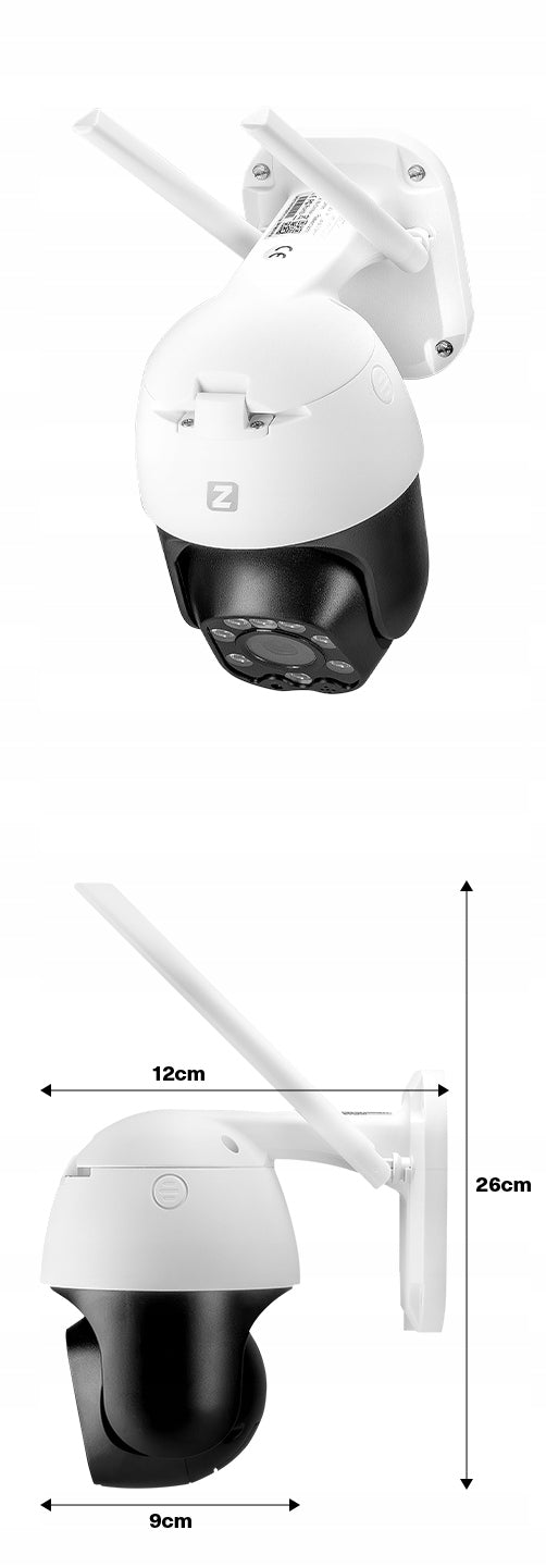 Sukama lauko IP Wi-Fi kamera, 3x priartinimas, 5MPx 2K