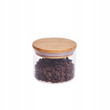 5 x stikliniai maisto indai su dangteliu BAMBO, stiklainis, ąsotis, vaza P-975