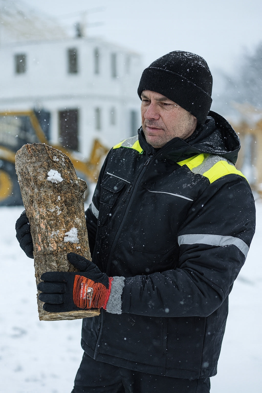 6 POR Darbo Pirštinės Apsauginės Šildytos Žiemos Storos Arhem Tiger Winter 9