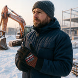 6 POR Darbo Pirštinės Apsauginės Šildytos Žiemos Storos Arhem Tiger Winter 9