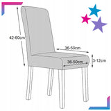 6 vnt. Elastingos universalios kėdžių užvalkalų komplektas, pilkos spalvos