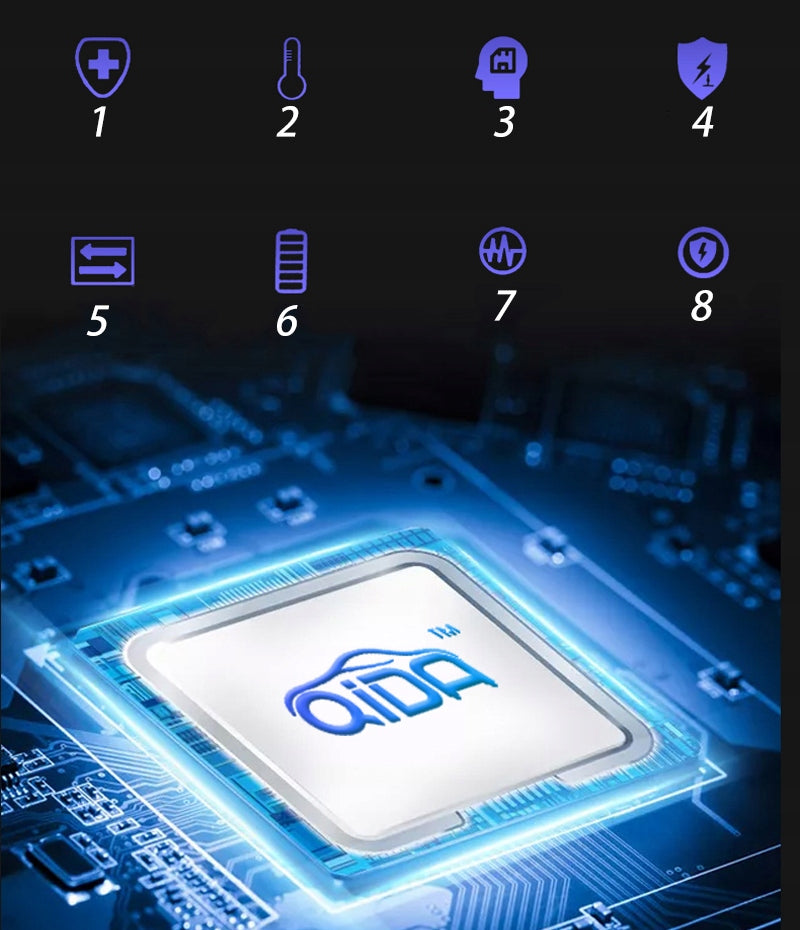 AUTOMATINIS SUMANUS AKUMULIATORIAUS KROVIKLIS Įkroviklis LCD 24V 12V 10A