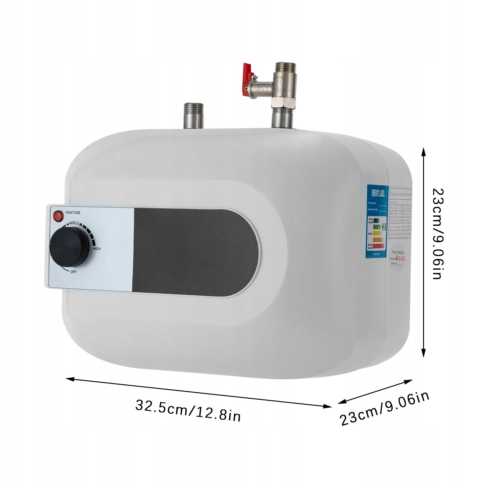 6 L Mini talpyklos elektrinis vandens šildytuvas 1500W