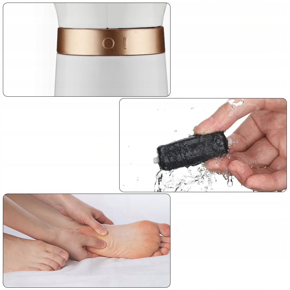 ELEKTRINIS PURENAMASIS KOJOMS BALTAS DEIMANTINIS PRAKTIŠKAS PEDIKIŪRAS