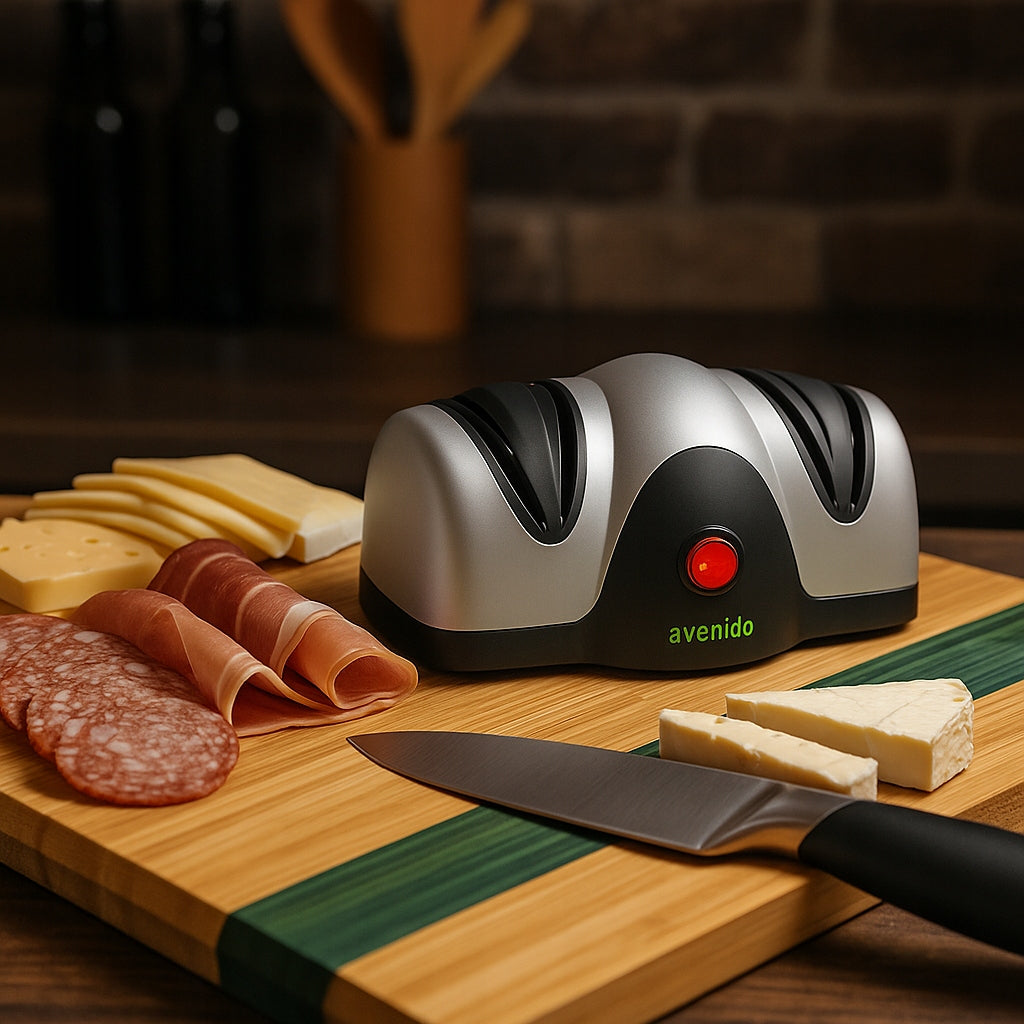 Elektrinis peilių galąstuvas namams ir sodui, 2 pakopų virtuvės reikmenys