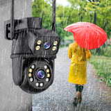 DVIGUBULĖ WIFI IP UHD AUDIO LAUKO KAMERA 6MPX 6MP 4K DETEKCIJA