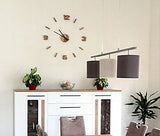 Medinis sieninis laikrodis ąžuolinis lipdomas EKO 75cm didelis svetainei