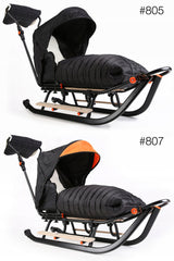 Vaikiškos rogės FULL, Šilta miegmaišio! stumdukas, atlošas, kojų atramos, ratukai + mova