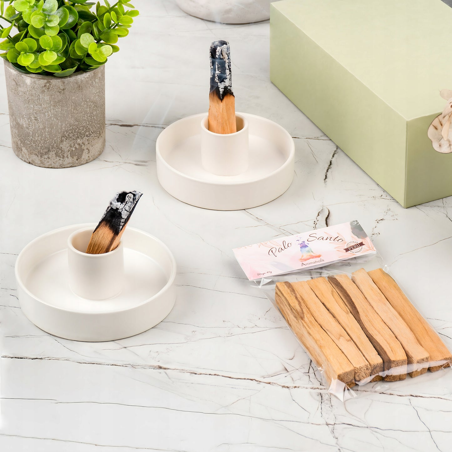 Originalus Palo Santo rinkinys + Baltoji šalavija Natūralūs smilkalai